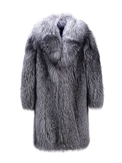PFHQ  Men's Loose Trendy Imitation Mink Hair Coat New Fashion Faux Fur Fox Long Big Size Male Clothes Free Shipping 21Q4429