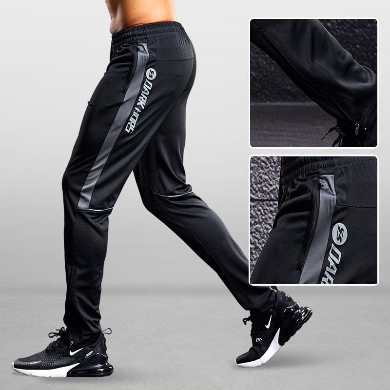 Pantaloni de sport Pantaloni de alergare pentru bărbați, cu buzunare cu fermoar Pantaloni de antrenament și de jogging pentru bărbați, îmbrăcăminte sport ocazională, pantaloni pentru bărbați