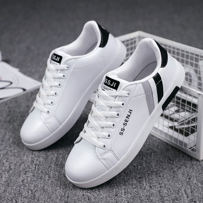 Men's Casual Shoes Lightweight Breathable Men Shoes Flat Lace-Up Men Sneakers White Business Travel Unisex Tenis Masculino