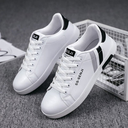 Men's Casual Shoes Lightweight Breathable Men Shoes Flat Lace-Up Men Sneakers White Business Travel Unisex Tenis Masculino