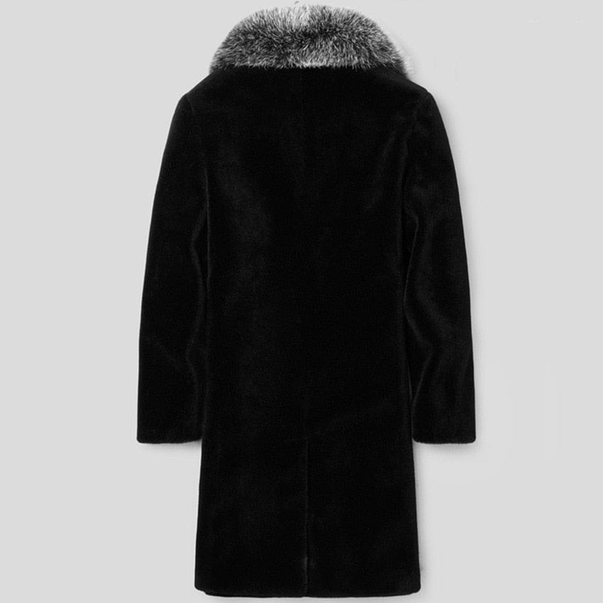 Men&#39;s Winter Jacket Large Size Faux Fur Coat Mink Hair Male Long Coat Winter Man Coat 2022 Luxury Can Be Customized