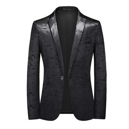 Fashion New Men's Casual Boutique Business Personalized Printing Slim Fit Suit Coat Blazers Jacket Dress Big Size 6XL