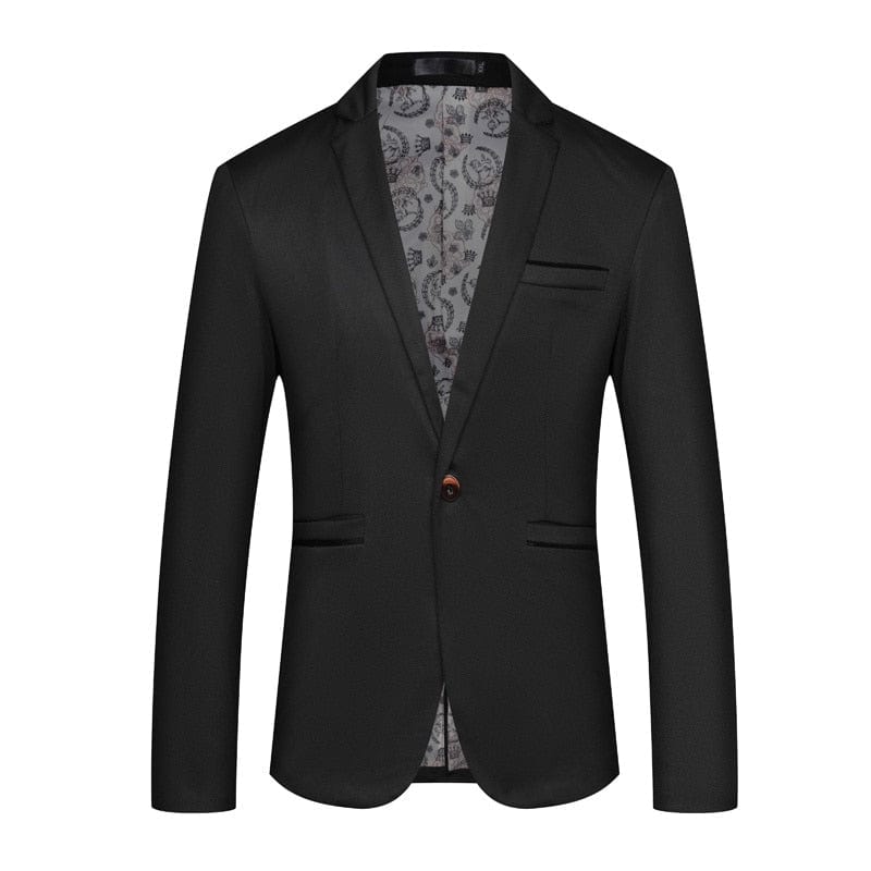 Sacou negru pentru bărbați 2022, ocazional, pentru afaceri, din bumbac, slim fit, roșu, pentru bărbați, Plus Size 4XL5XL Blazer masculin