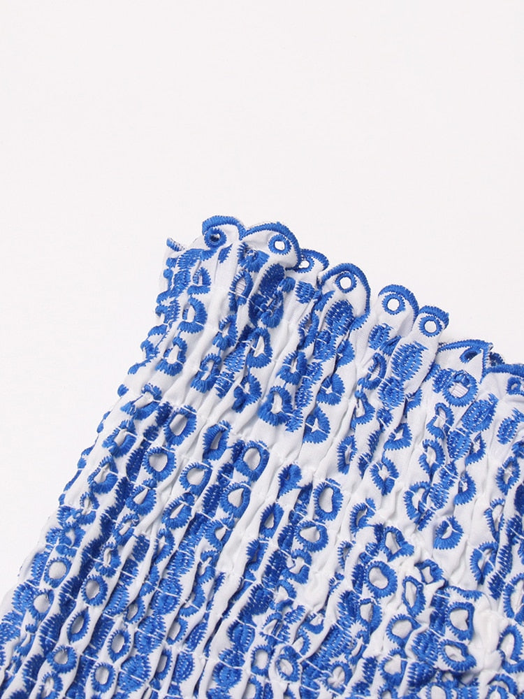 TWOTWINSTYLE Cut Out Layered Hem Sexy Dress For Women Strapless Sleeveless Off Shoulder High Waist Mini Dresses Female Clothing