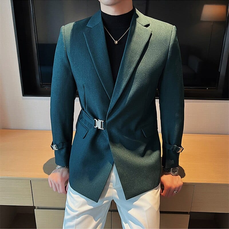 2022 British Style Men Spring High Quality Business Tuxedo/Male Slim Fit Fashion Business Suit Jackets/Man Casual Blazers S-3XL