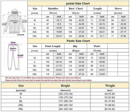 New Brand Men's Sweatsuit Tech Fleece Hoodie Cotton Stretch Training Wear Good Quality Coat Sweatpants Sport Set Clothing