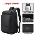 EURCOOL 17 Inch Laptop Backpack For Men Waterproof Functional with USB Charging Backpacks Male Business Men's Rucksack Mochila
