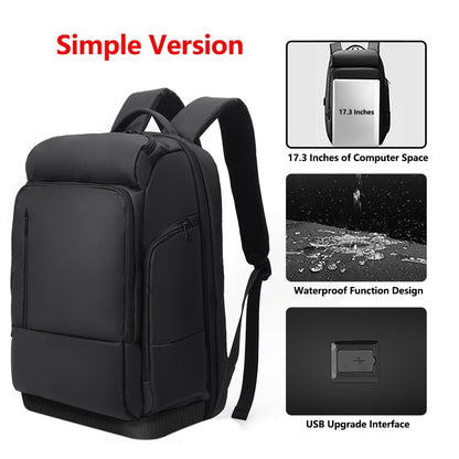 EURCOOL 17 Inch Laptop Backpack For Men Waterproof Functional with USB Charging Backpacks Male Business Men's Rucksack Mochila