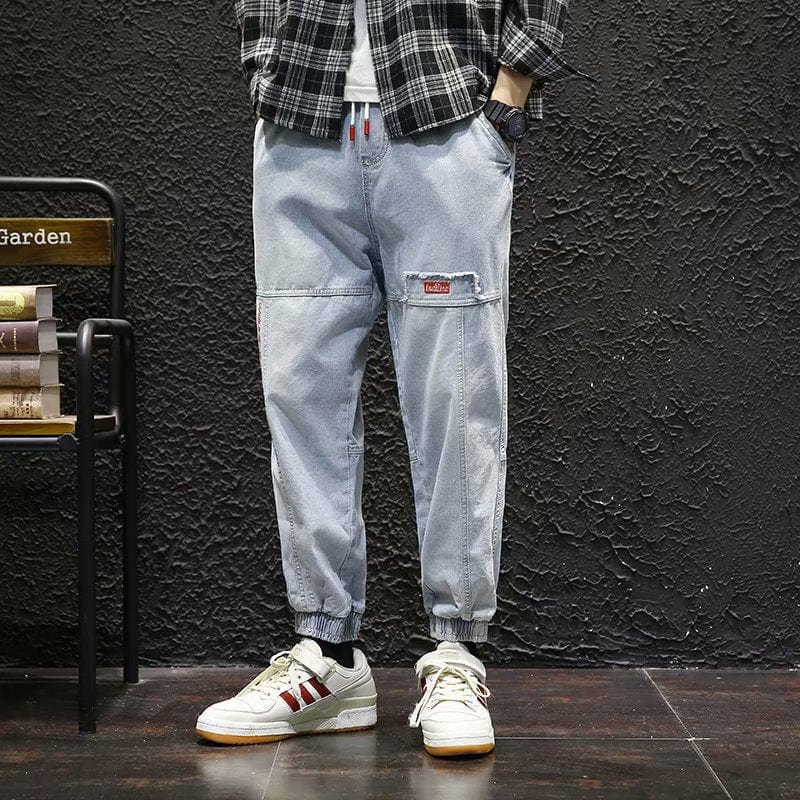 2022 New Streetwear Hip Hop Cargo Pants Men&#39;s Jeans Elastic Harun Joggers In Autumn and Spring Men ClothIng