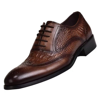 Men casual shoes Brock Oxford retro leather men formal shoes spring and autumn  new men's  shoes for men