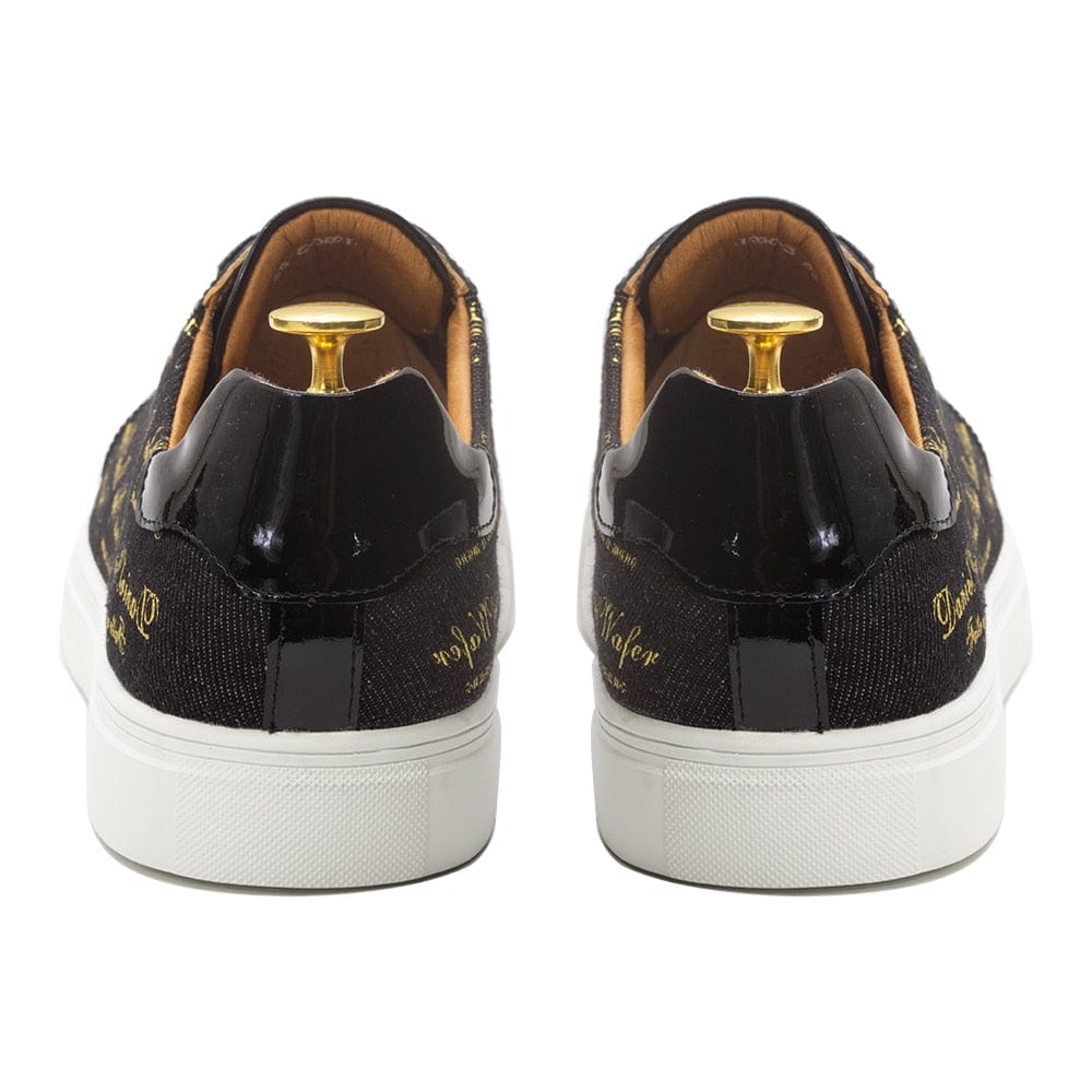 DANIEL WAFER Men's Casual Shoes Luxury Patent Leather Shoes Male Fashion High Quality Lace Up Flats Comfortable Sneaker for Men