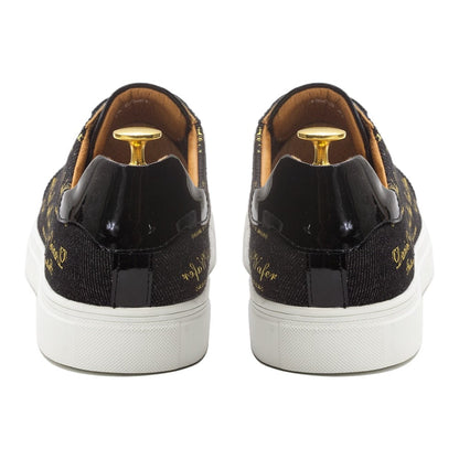 DANIEL WAFER Men's Casual Shoes Luxury Patent Leather Shoes Male Fashion High Quality Lace Up Flats Comfortable Sneaker for Men