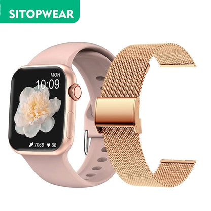 SitopWear Smart Watch  Wireless Charging Smartwatch Bluetooth Calls Watches Men Women Fitness Bracelet Custom Watch Face