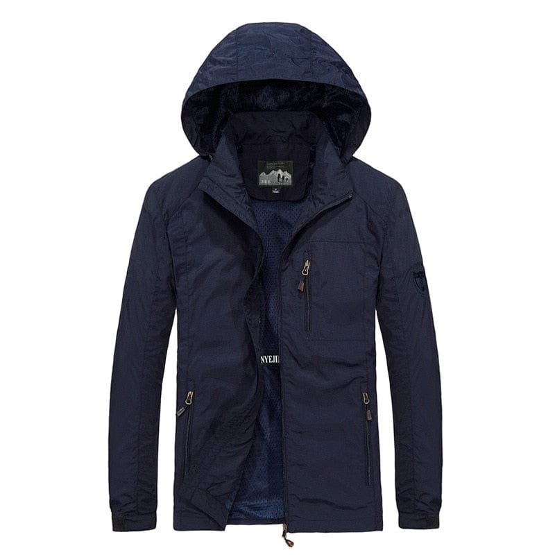 Men's Windbreaker Jackets Waterproof Windshield Jacket Men Military Hooded Water Proof Wind Breaker Casual Coat Male  Autumn