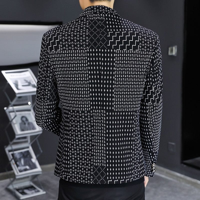 Autumn and Winter Mens New Luxury Fashion Personality One Button Suit Fit Leisure Comfort British Fashion Youth Blazer Coat 3xl