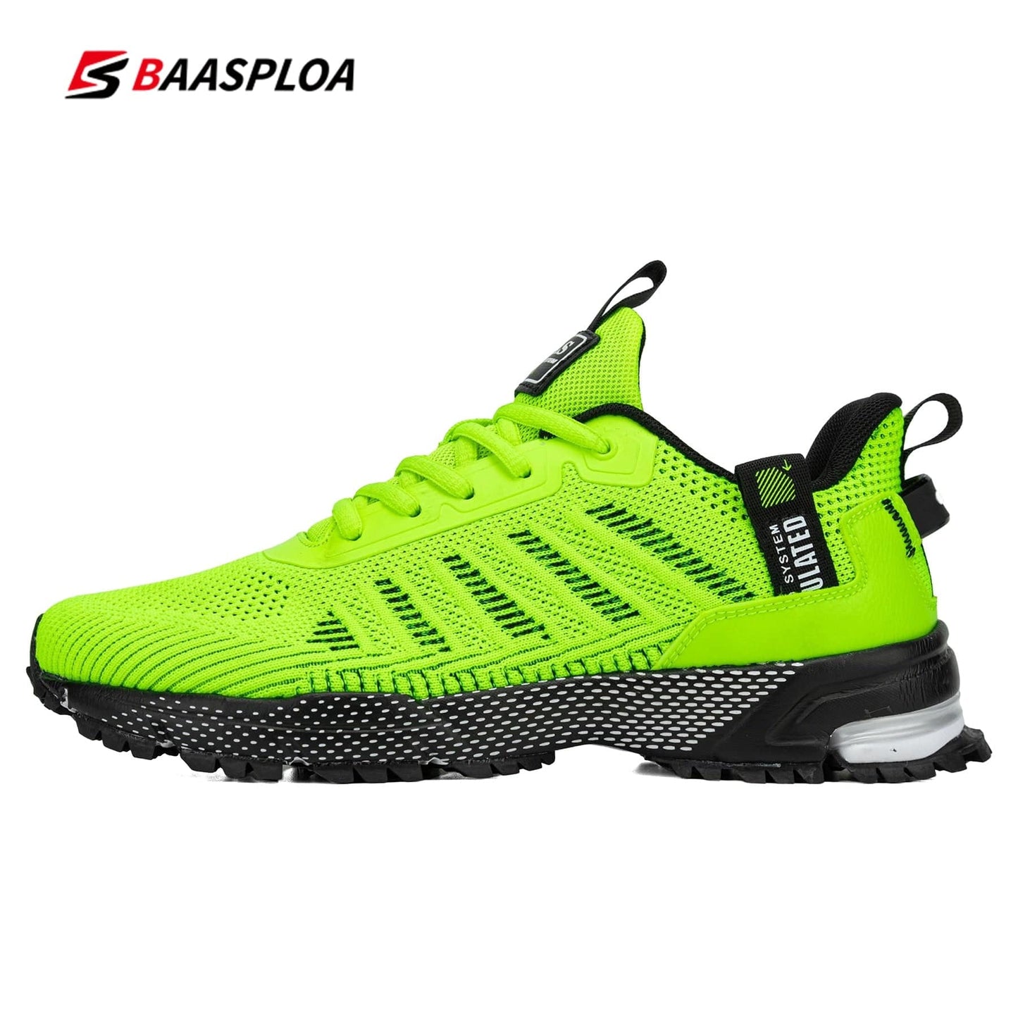 Baasploa Professional Running Shoes For Men Lightweight Men&#39;s Designer Mesh Sneakers Lace-Up Male Outdoor Sports Tennis Shoe