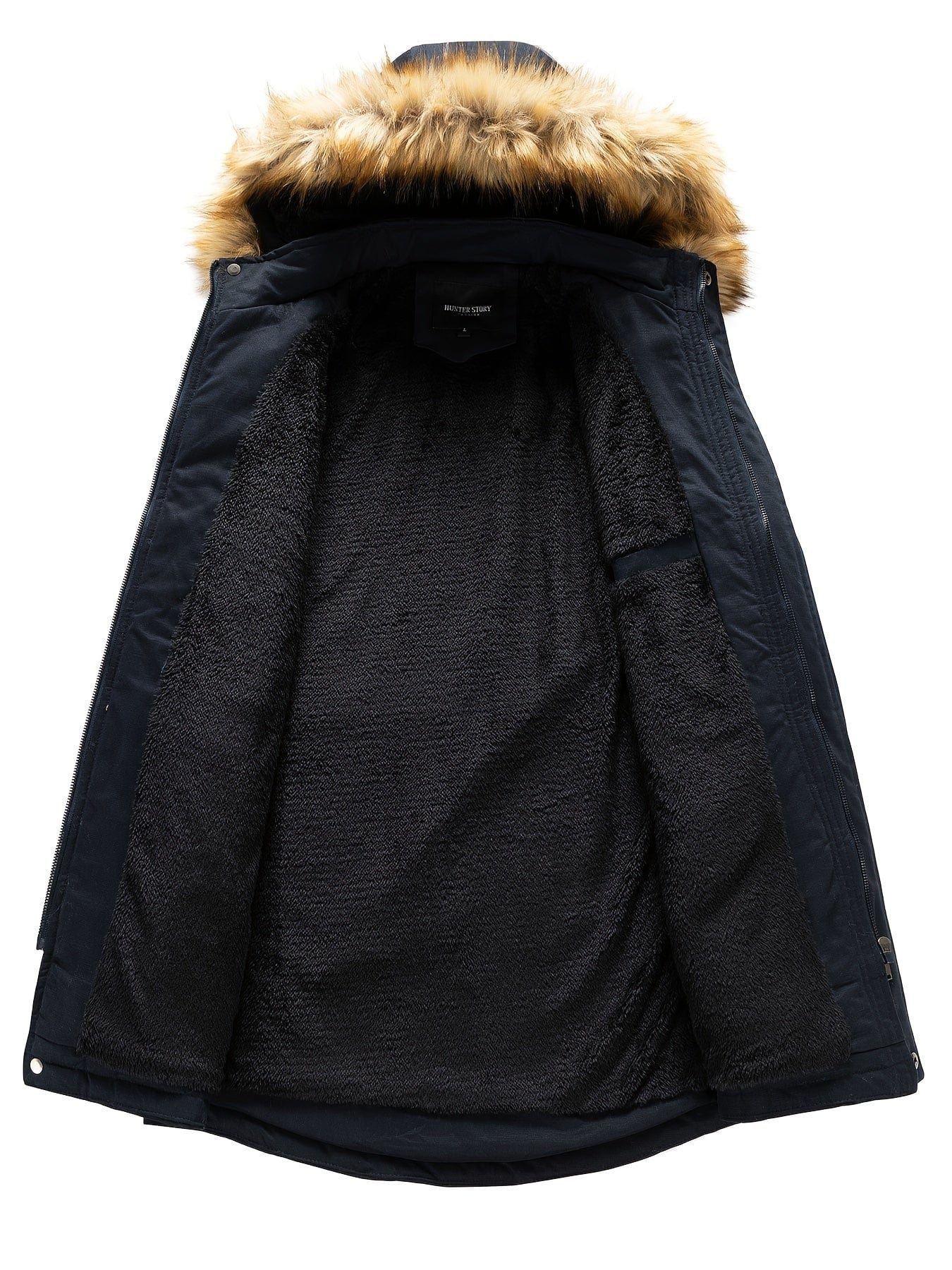 Men's Fashion Fleece Lined Parka Winter Jacket