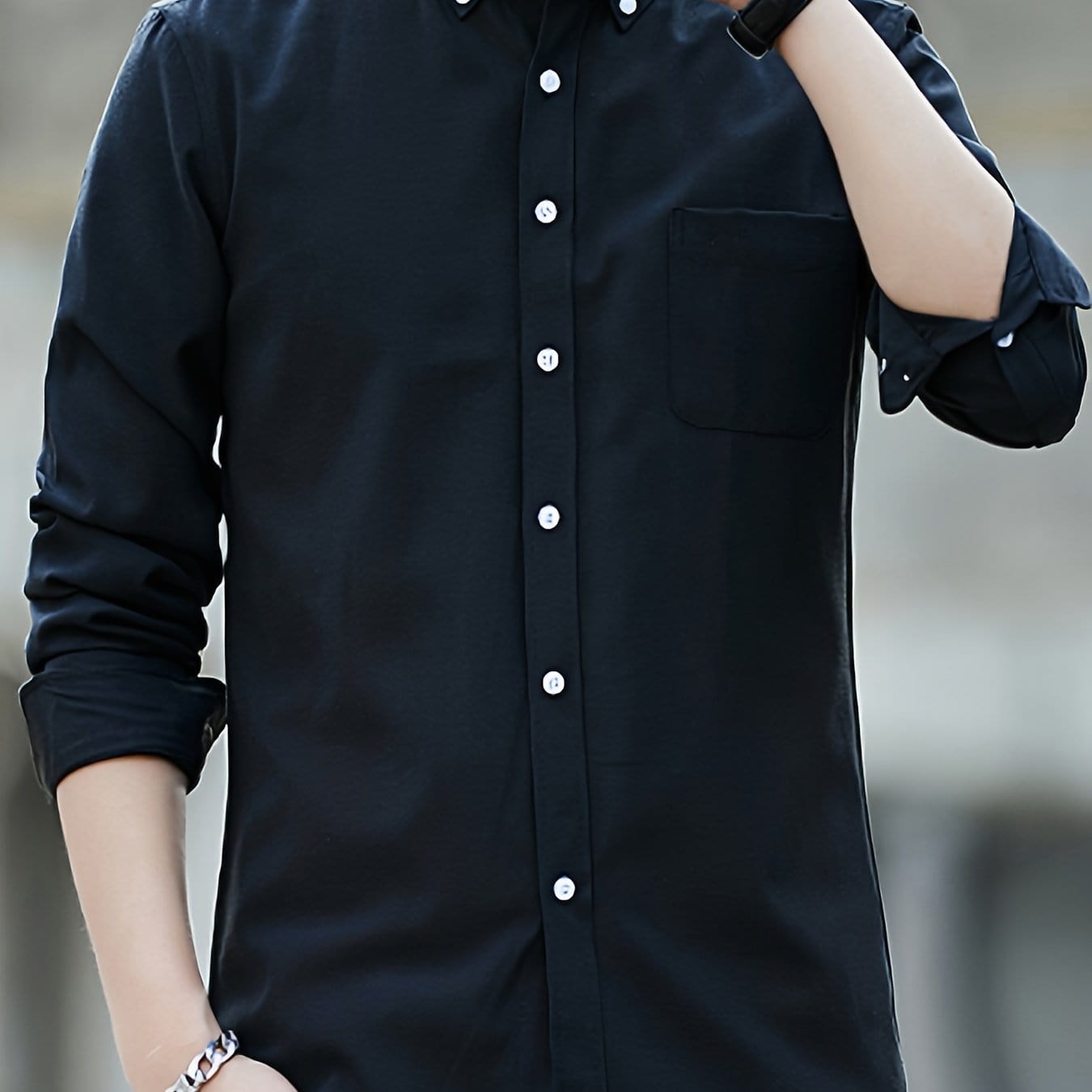 Men's Long Sleeve Button Down Oxford Shirts Christmas Gifts