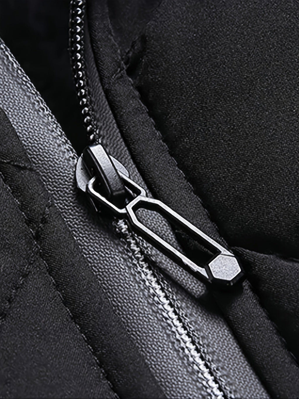 Autumn&Winter New Men's Casual Loose Fashionable Black Stand Collar Long Sleeves Fleece Warm Cotton Coat