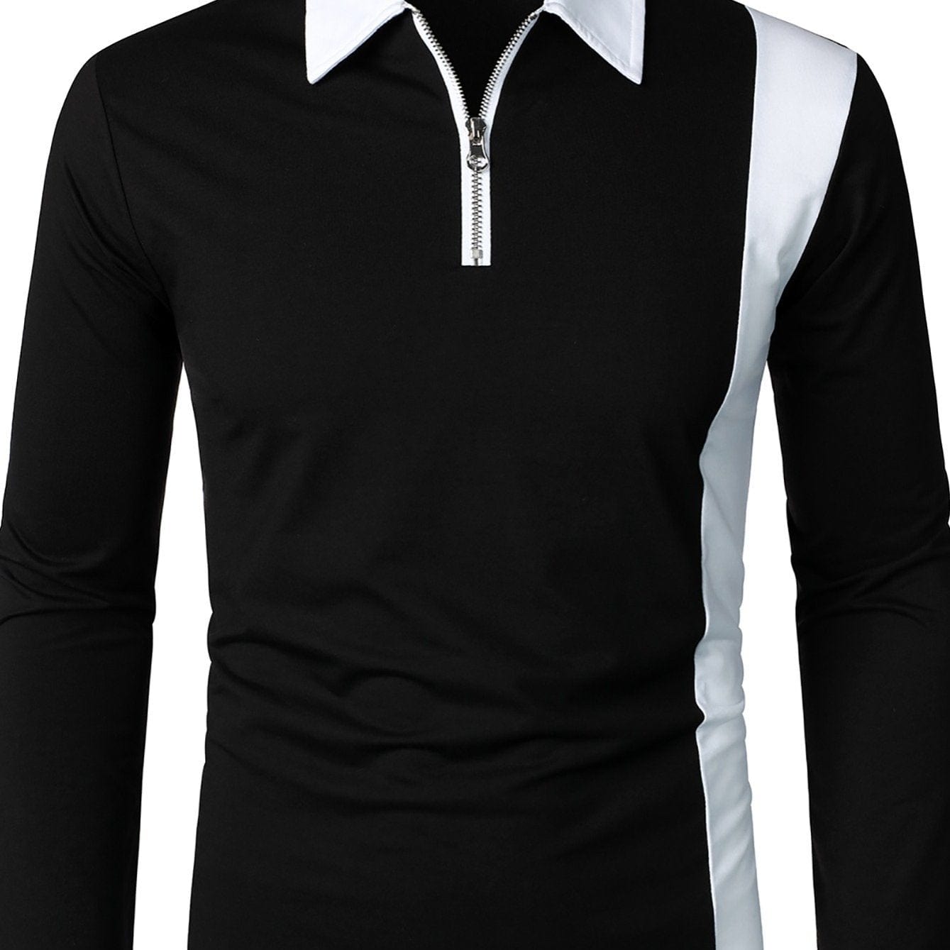 Men's Long Sleeve Colorblock T-Shirt