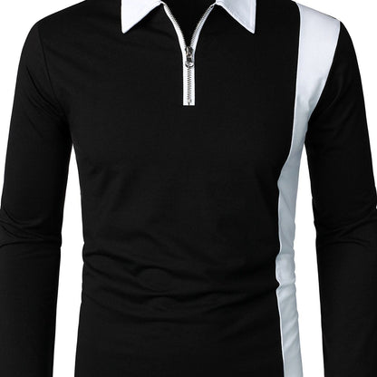 Men's Long Sleeve Colorblock T-Shirt