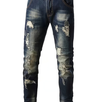 Men's Casual Vintage Ripped Jeans Christmas Gifts