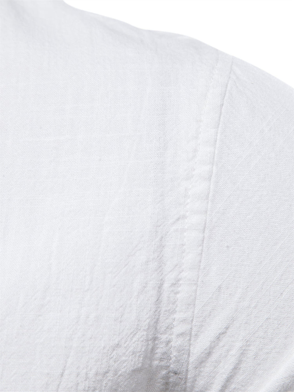 Men's Plain Color Cotton Single Breasted Long Sleeve Shirts Men's Clothes