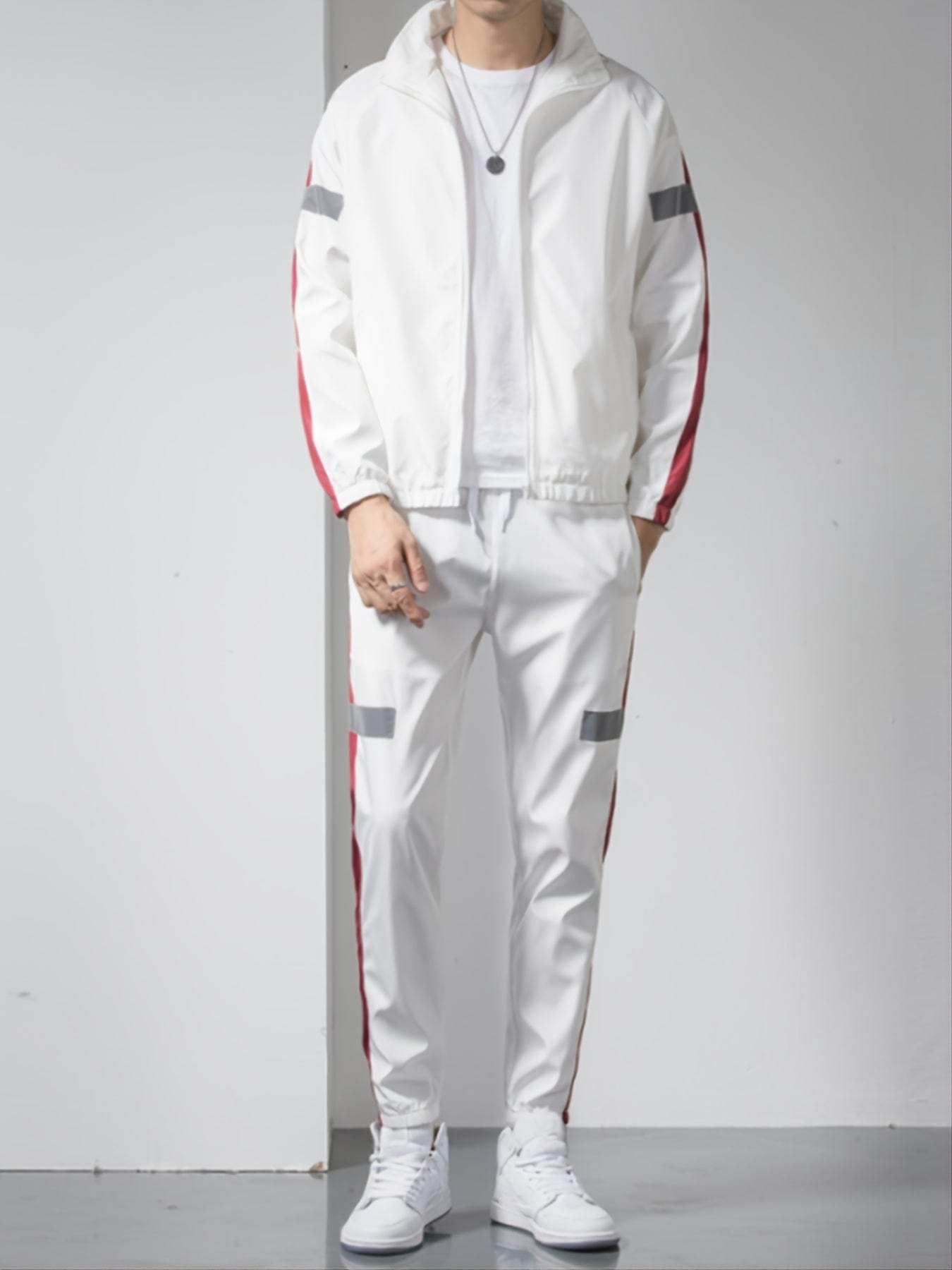 One Size Smaller,  Cropped Trousers Men's Cardigan Jackets&Pants Sportswear Sets Sweatshirt Hoodies Christmas Gifts