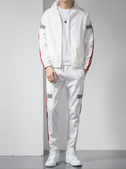 One Size Smaller,  Cropped Trousers Men's Cardigan Jackets&Pants Sportswear Sets Sweatshirt Hoodies Christmas Gifts