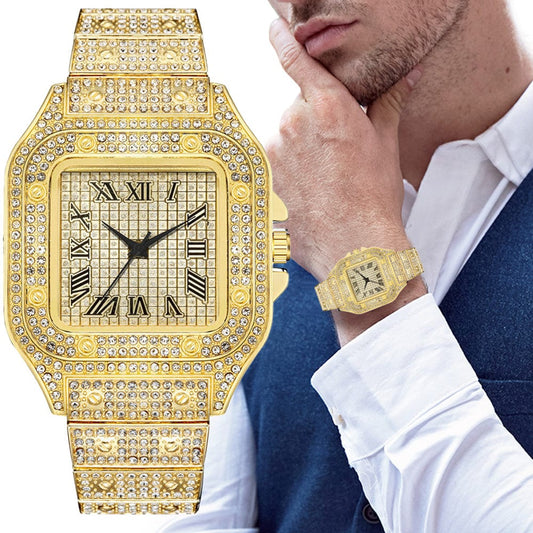 Men Full Zircon Watch, Iced Out Watch