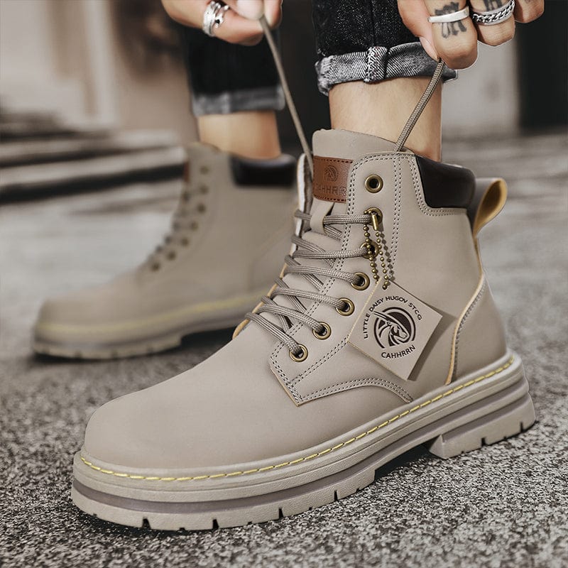 Men's Casual High Top Round Toe Boots For Winter