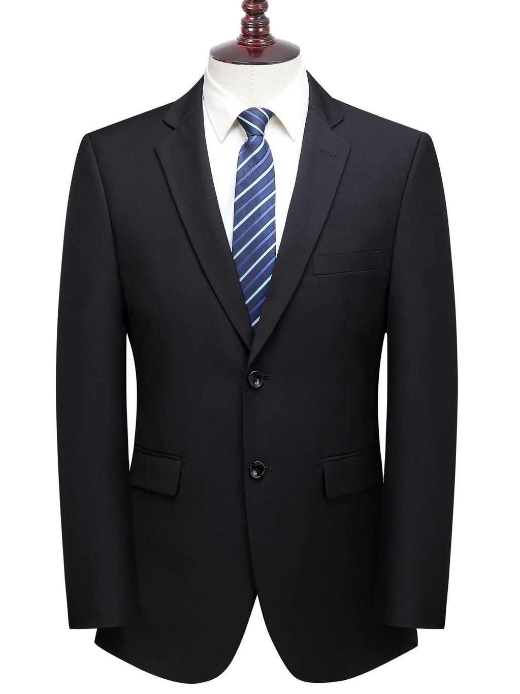 Solid Color Suits, Men's Slim Business Two-button Formal Suit + Suit Pants