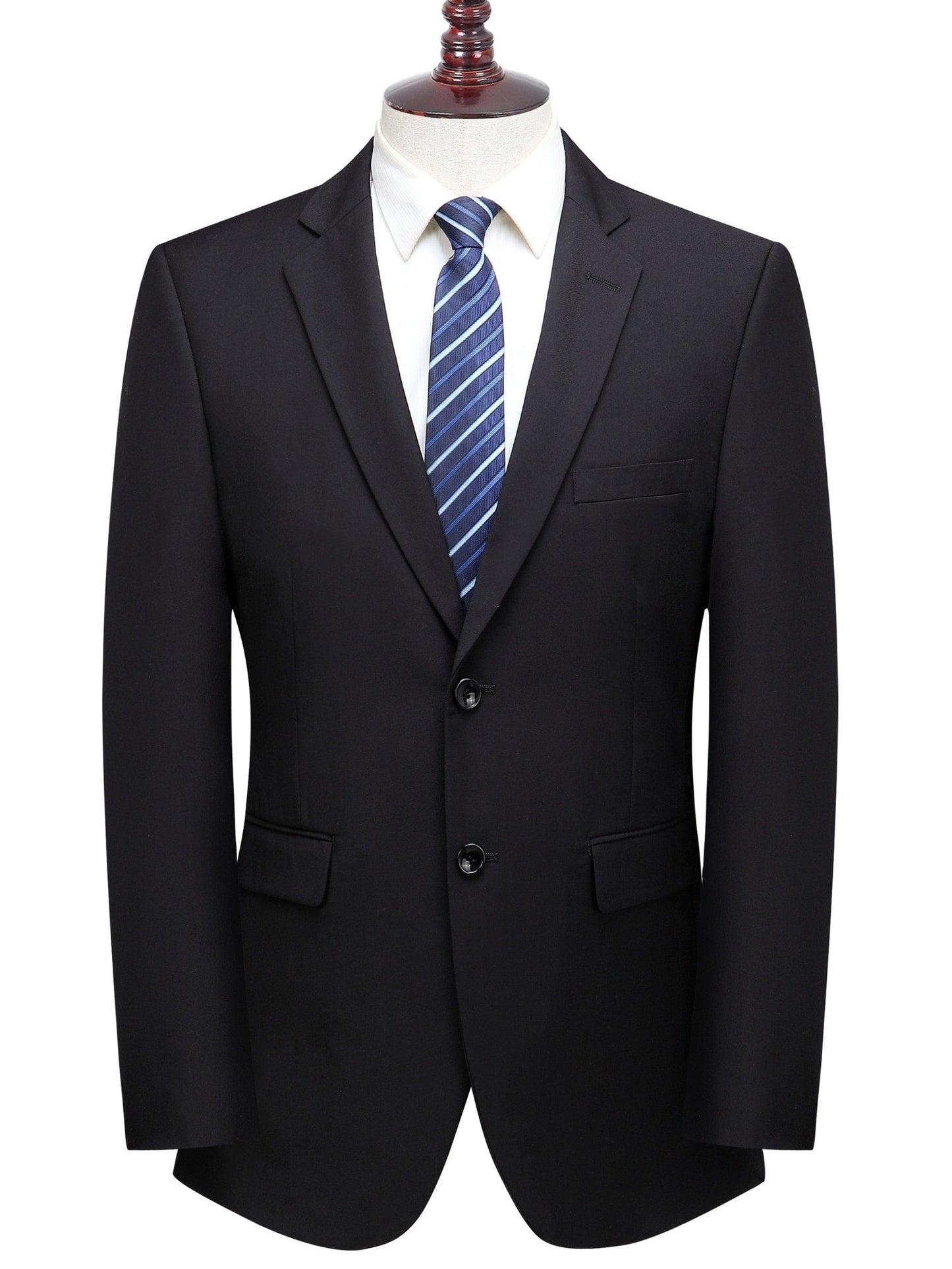 Solid Color Suits, Men's Slim Business Two-button Formal Suit + Suit Pants