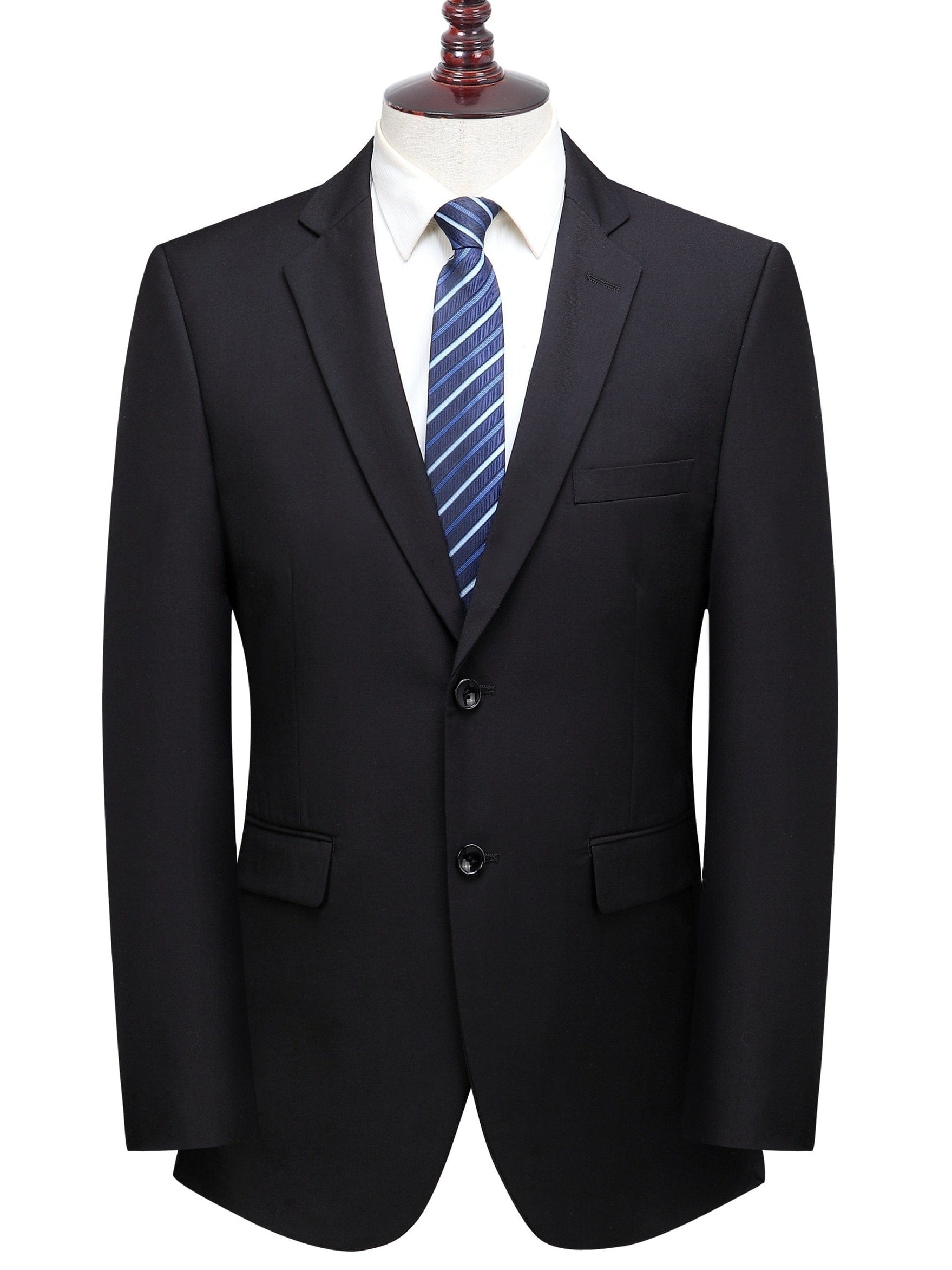 Solid Color Suits, Men's Slim Business Two-button Formal Suit + Suit Pants