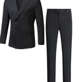 Men's Gentlemen Double Breasted Suit Blazer & Pants Set For Party Performance Business Occasion