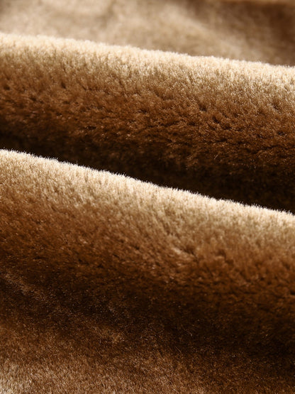 Men's Fur And Fur Slim Suede Jacket