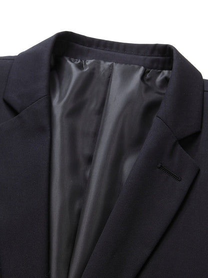 Solid Color Suits, Men's Slim Business Two-button Formal Suit + Suit Pants