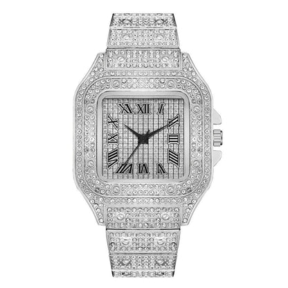 Men Full Zircon Watch, Iced Out Watch