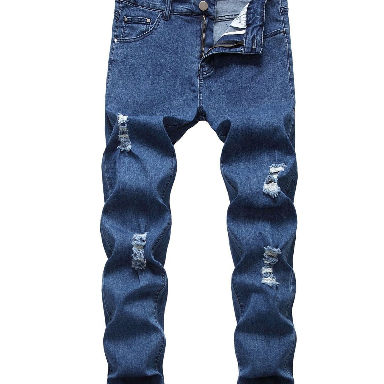 Men's Ripped Skinny Denim Trousers