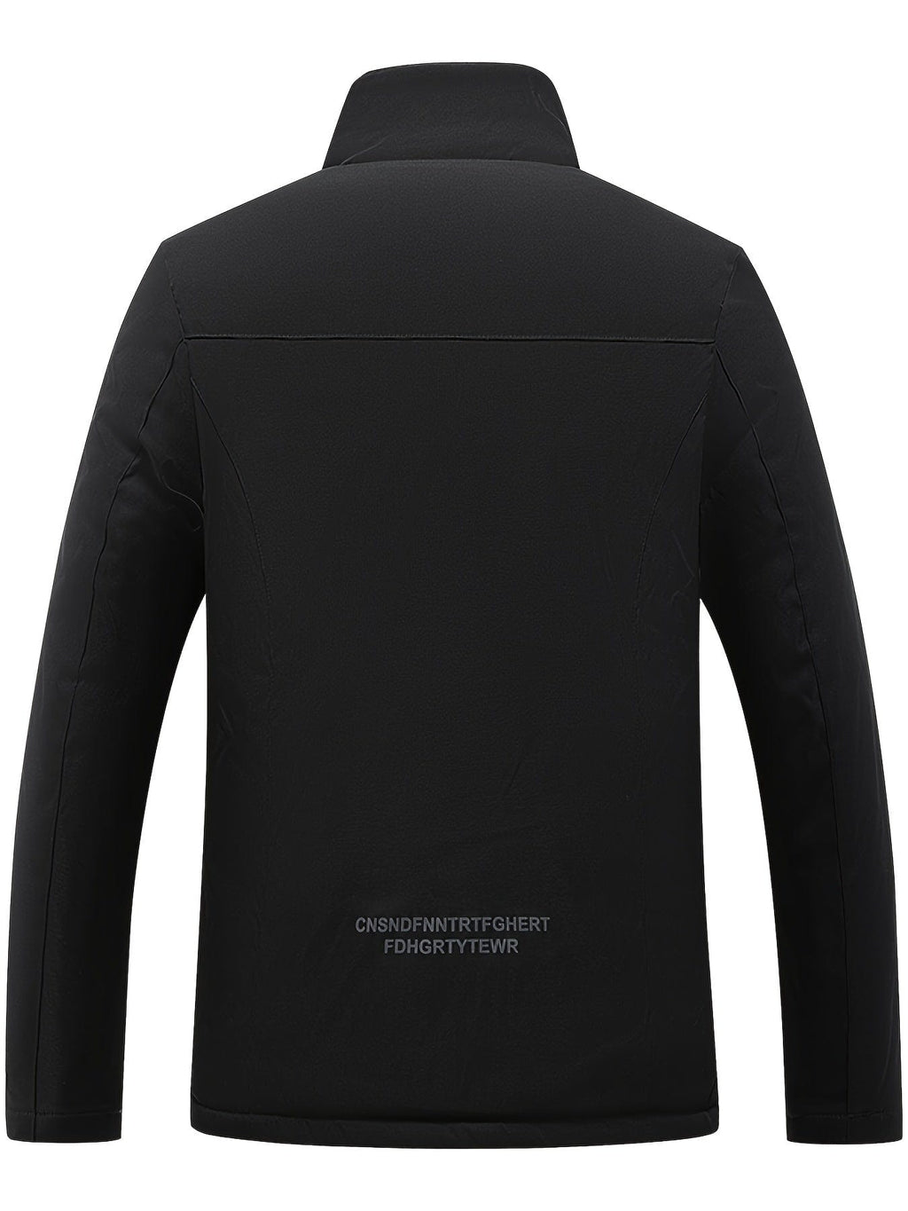 One Size Smaller,  Men's Fleece Casual Jacket, Winter Zipper Stand Collar Jacket With Pockets Jacket Gifts