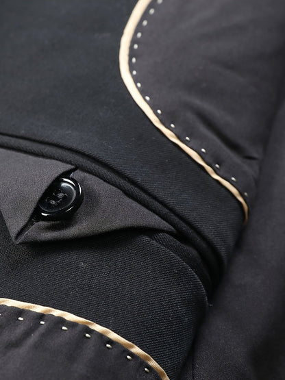 Men's Gentlemen Double Breasted Suit Blazer & Pants Set For Party Performance Business Occasion