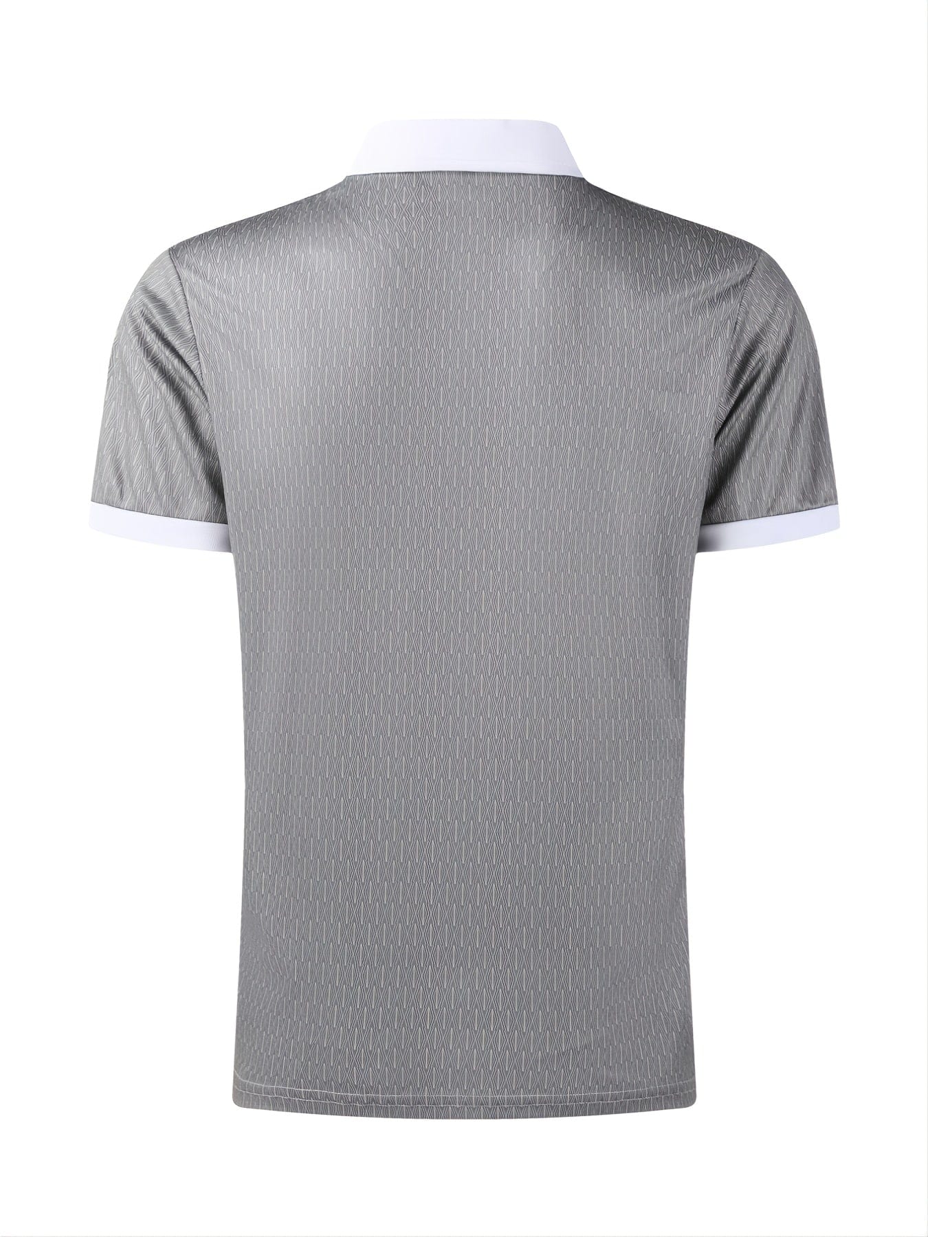 New Men's Lapel Polo Shirt Zip Print Polo Shirt Christmas Gifts
