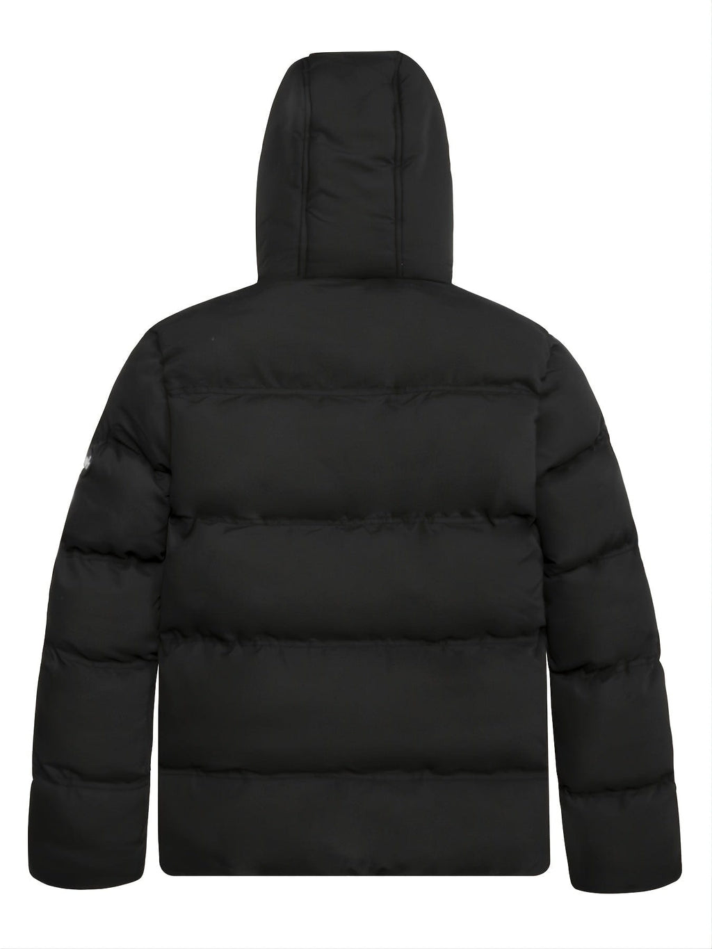 Men's New Cotton Coat Hooded Printed Puffer Winter Coat
