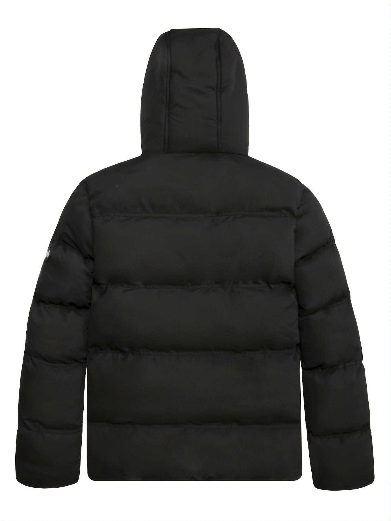 Men's New Cotton Coat Hooded Printed Puffer Winter Coat