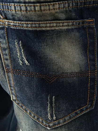 Men's Casual Vintage Ripped Jeans Christmas Gifts