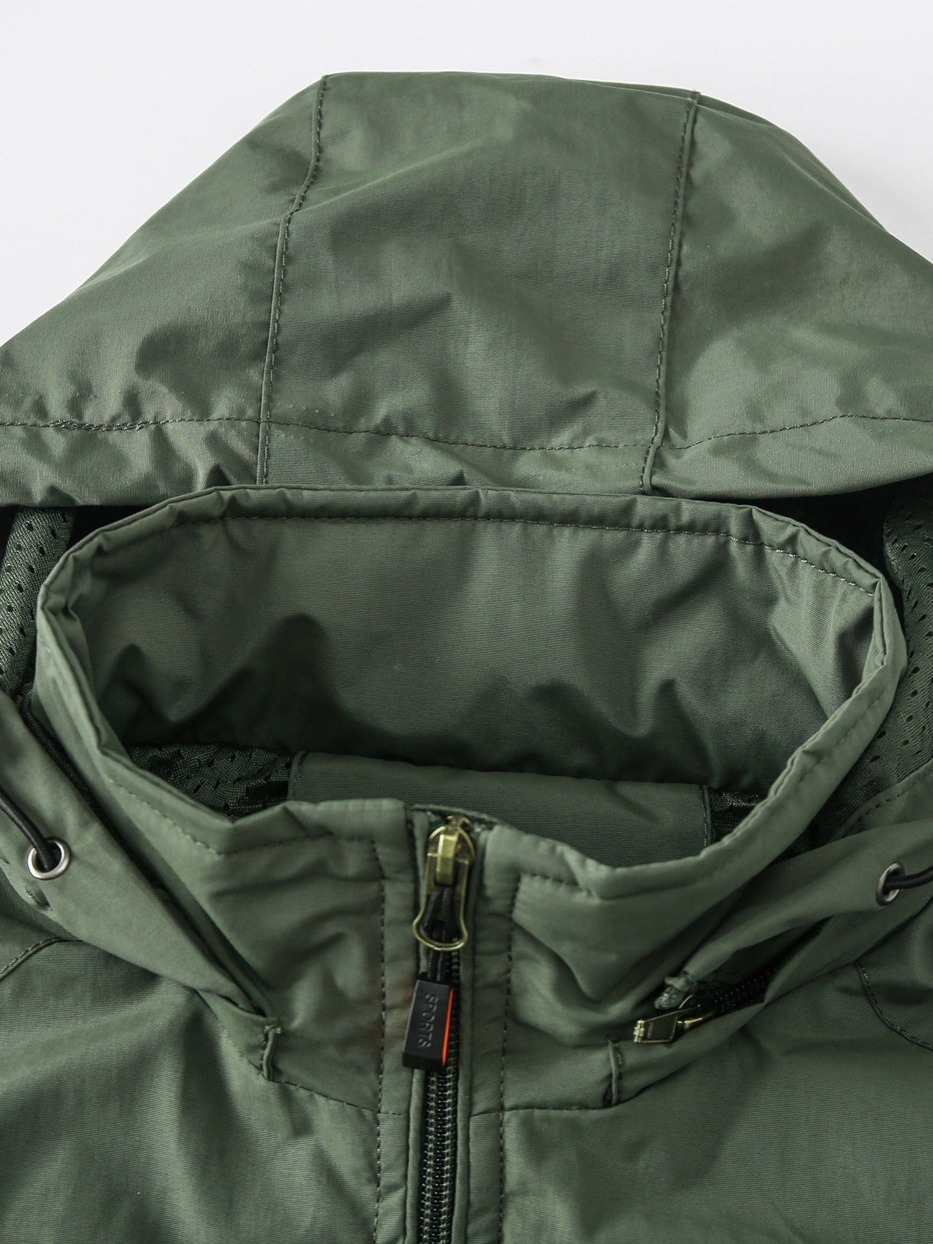 Men's Fall/Winter Casual Lightweight Waterproof Windbreaker Hooded Jacket With Zipped Pockets