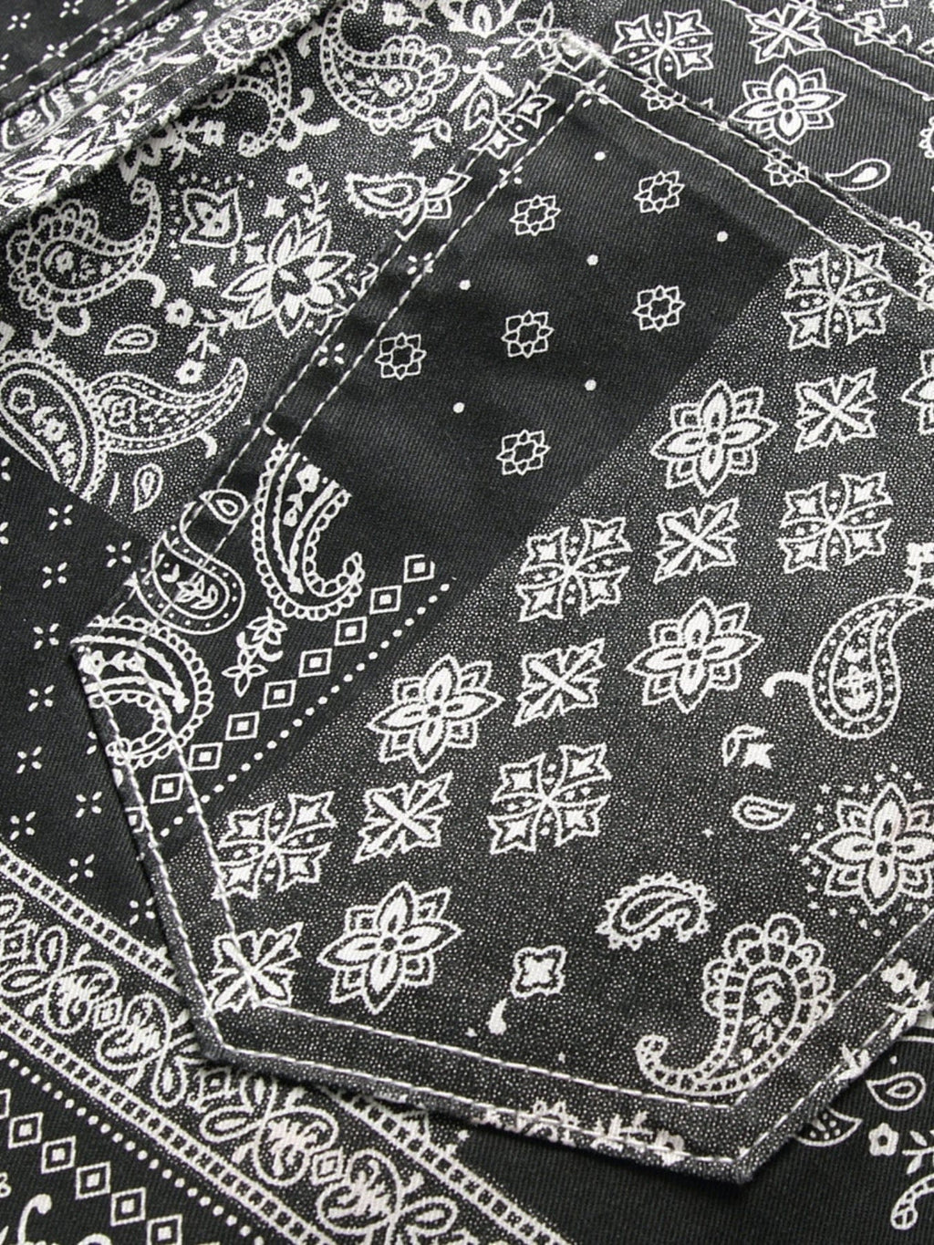 Men's Slim Jeans, Stretch Floral Pattern Denim Pants Men Clothes Best Sellers