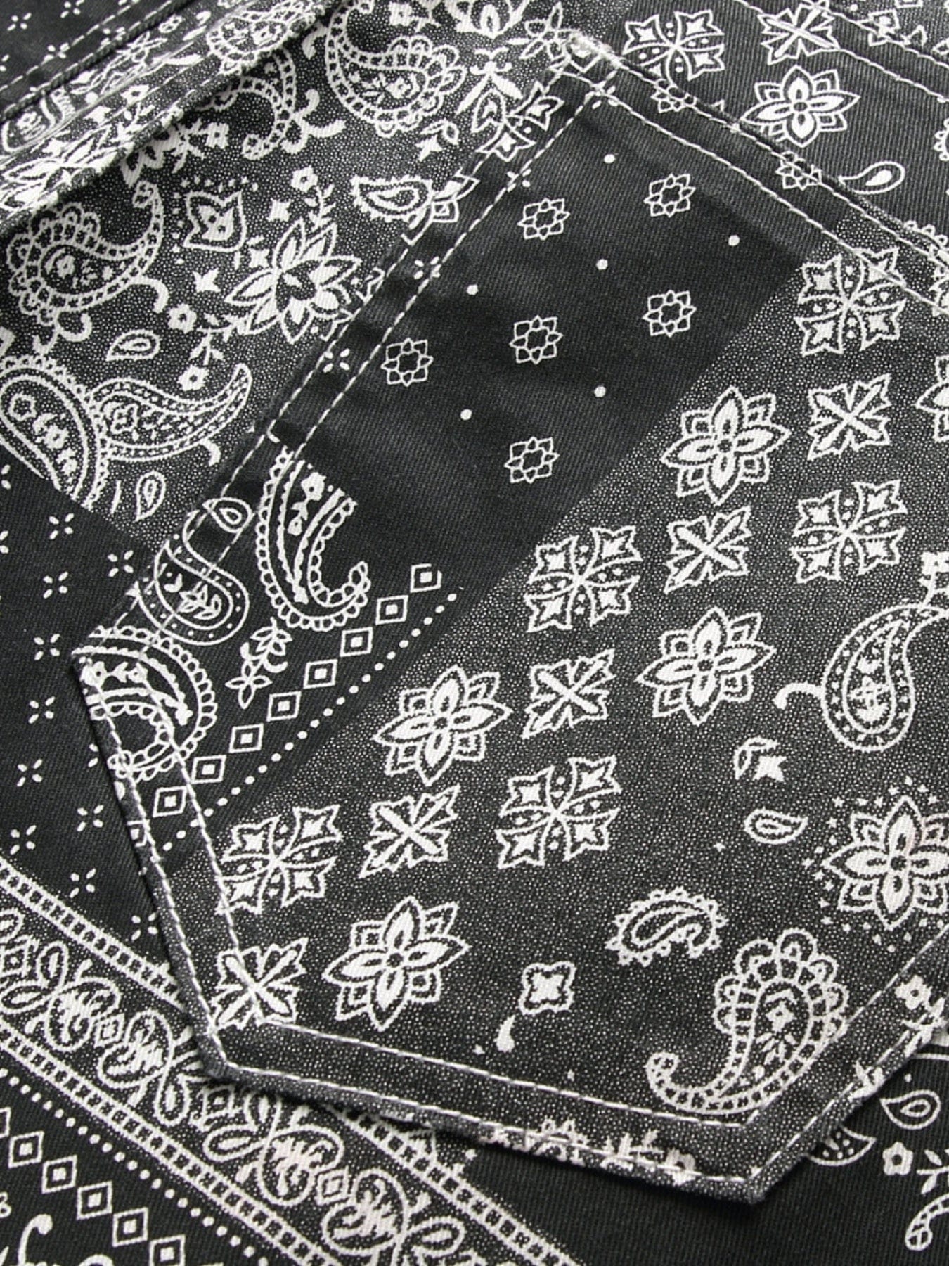 Men's Slim Jeans, Stretch Floral Pattern Denim Pants Men Clothes Best Sellers