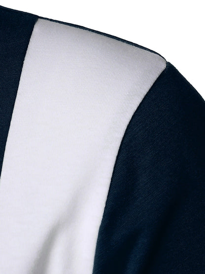 Men's Long Sleeve Colorblock T-Shirt