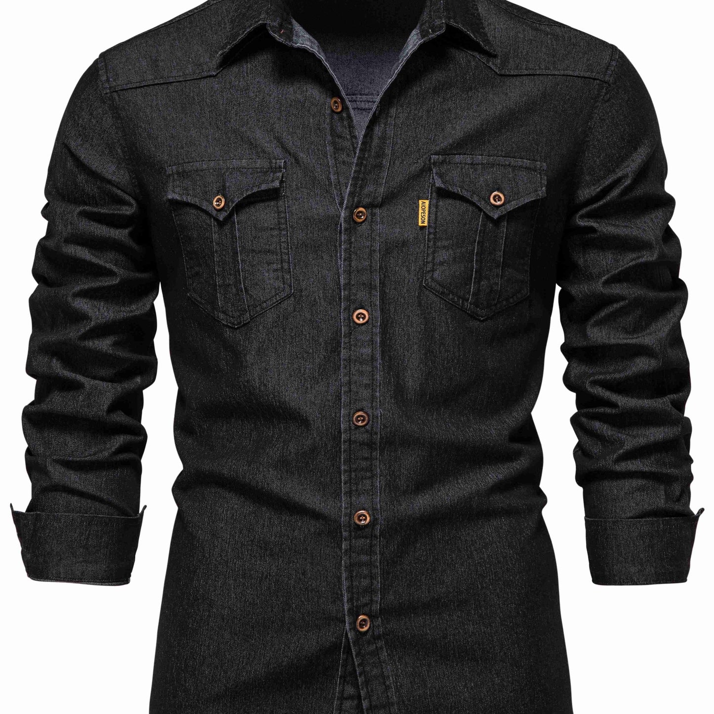 Cotton Denim Shirt Men Long Sleeve Quality Cowboy Shirts For Men Casual Slim Fit Mens Designer Clothing